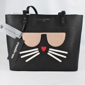 karl lagerfeld maybelle cat tote